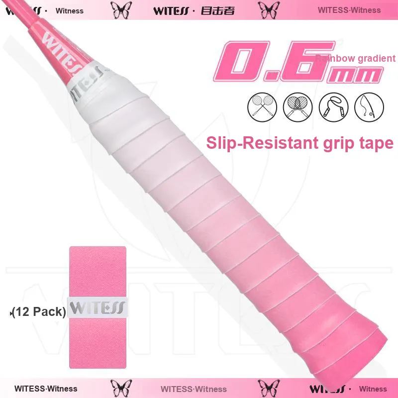 WITESS Badminton Grip Tape Macaron Color Palette 6 Colors To Choose PU Thin 1100*25*0.6mm-14