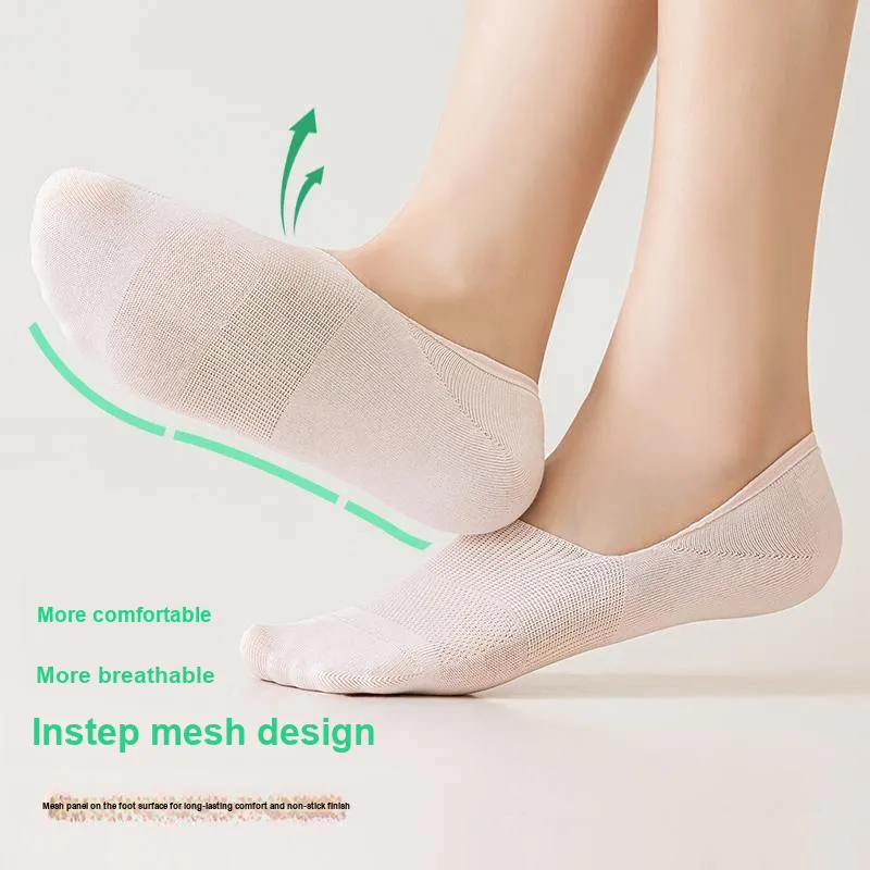QINXIANGJIAN No Show Socks Women's 5 Pack-7
