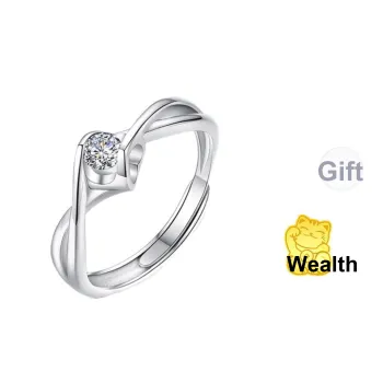 CHINA GOLD S990 Silver Rings Women's