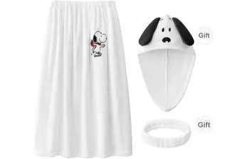 Gongdie x SNOOPY/ Bathrobes Women's White