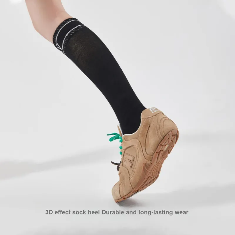 2323 Knee High Socks Women's 2 Pack Black-2