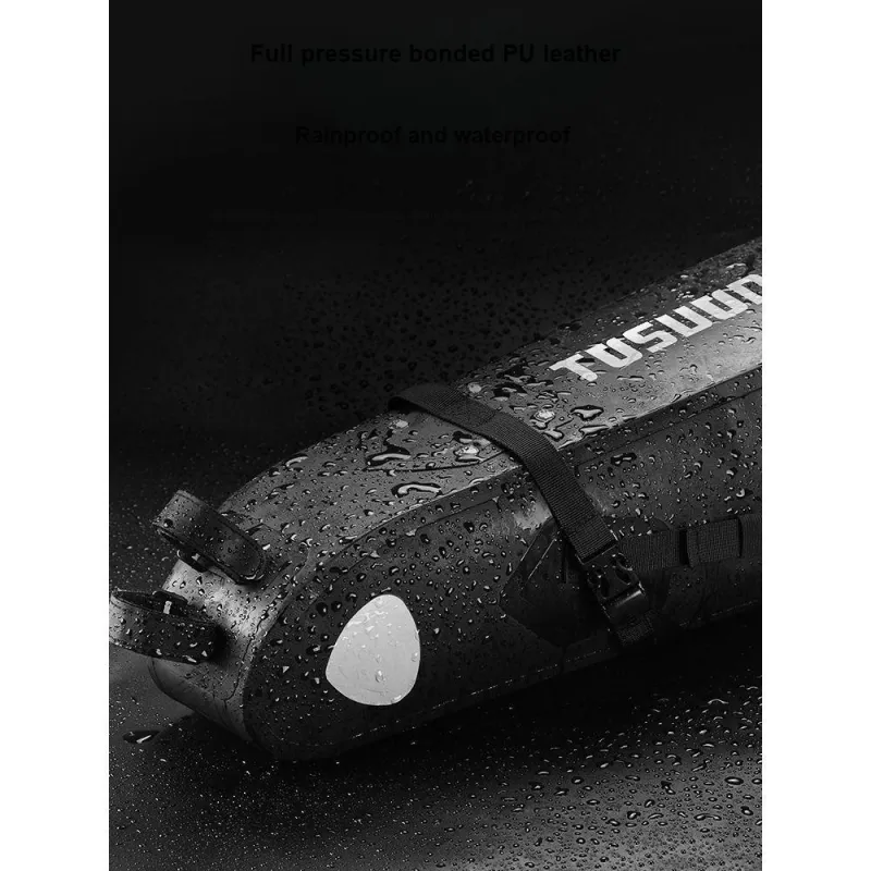 TOSUOD Ride A Big Tail Bag Unisex Double-Sided Adhesive PU Leather 62x14x14cm-3