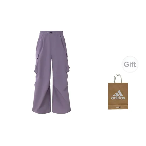 Adidas Cargo Pants Men Dark Gray Violet Gift Bag