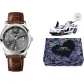 Gray Dial Brown Leather Strap