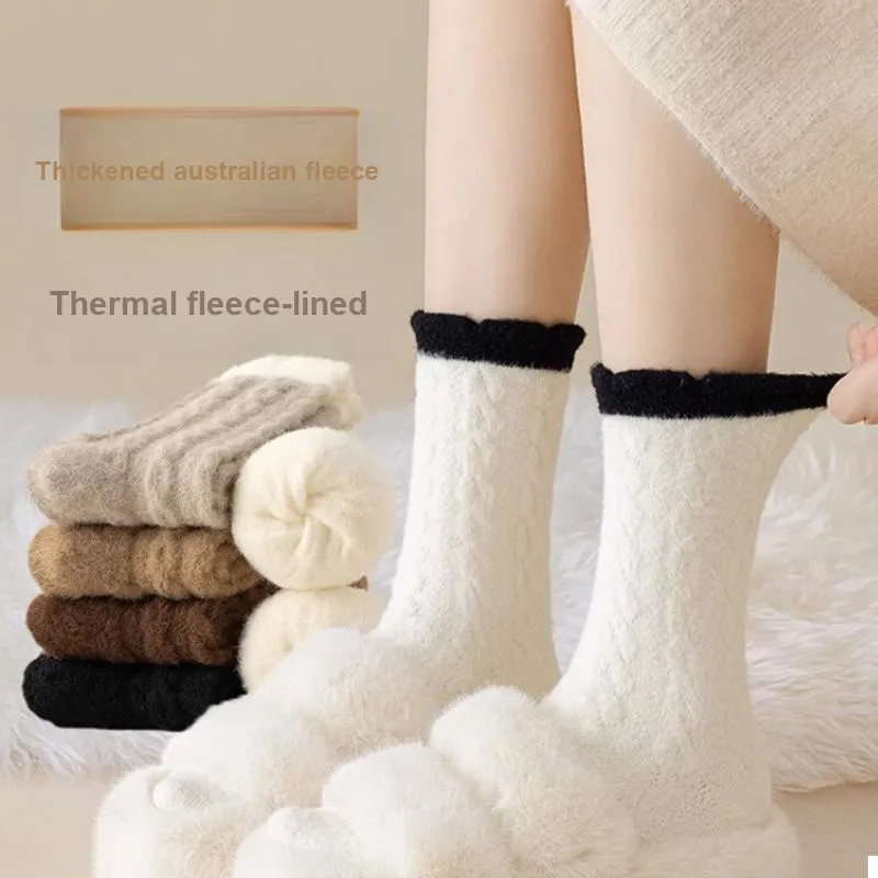 AOKANG Mid Calf Socks Women's 3 Pack-15