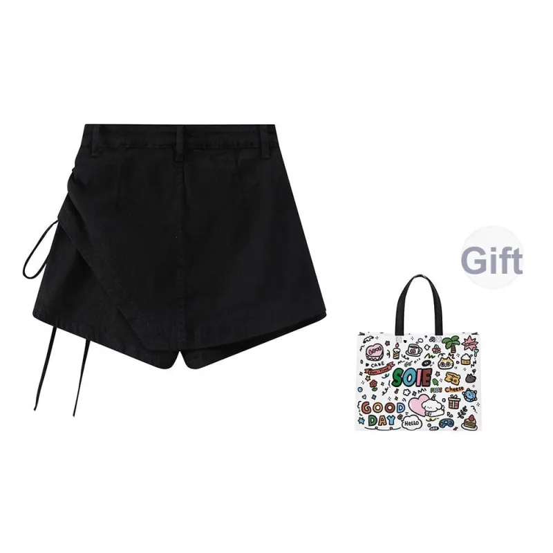 SOIE Denim Short Skirts Women's-2