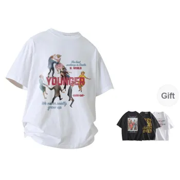 BRUMAIRE T Shirt Unisex White Comes With Random Print Short Sleeved Shirt