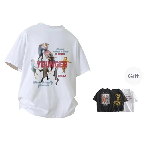 BRUMAIRE T Shirt Unisex White Comes With Random Print Short Sleeved Shirt