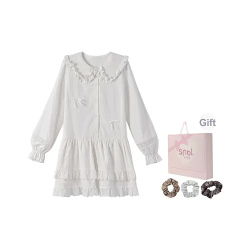 SNBL Длинное платье с длинным рукавом женское