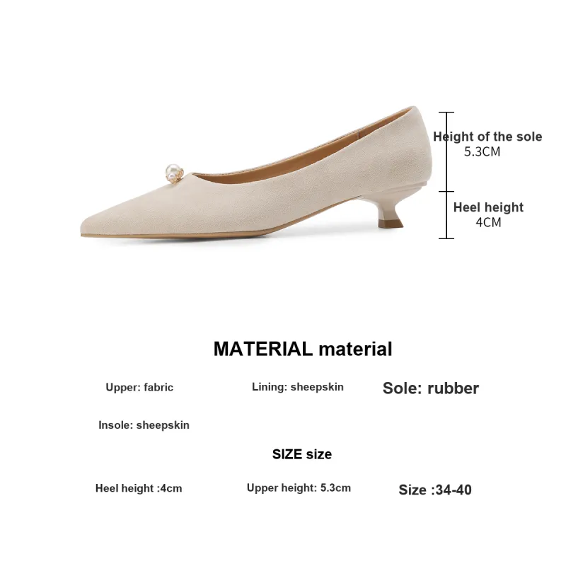 Safiya Chunky Heel High Heels 4cm Women's-9