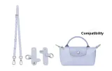 Adjustment Shoulder Strap 94-114cm+Perforated (Taro Purple Silver-Tone Buckle)