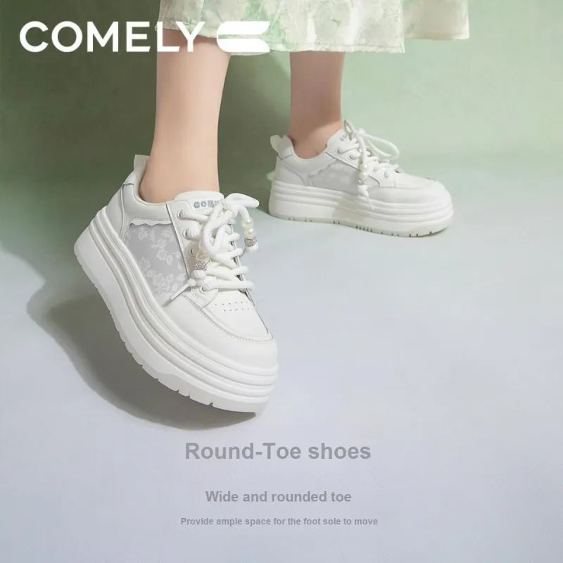 COMELY Casual Shoes Women's Low Top Ecru-7