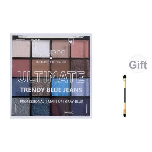 TINGPHE Джинсовый синий 16 COLORS Палетка теней для век Матовый Перламутровый Дымчатый