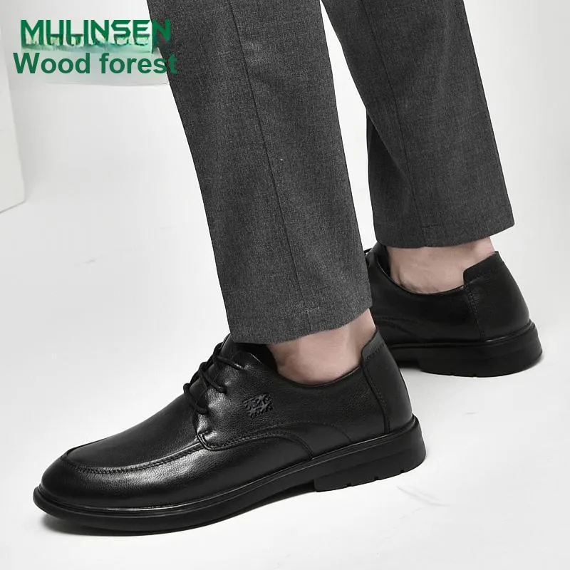 Mulinsen Men's Casual Shoes Men Low Top Black/Black Cut Out-3