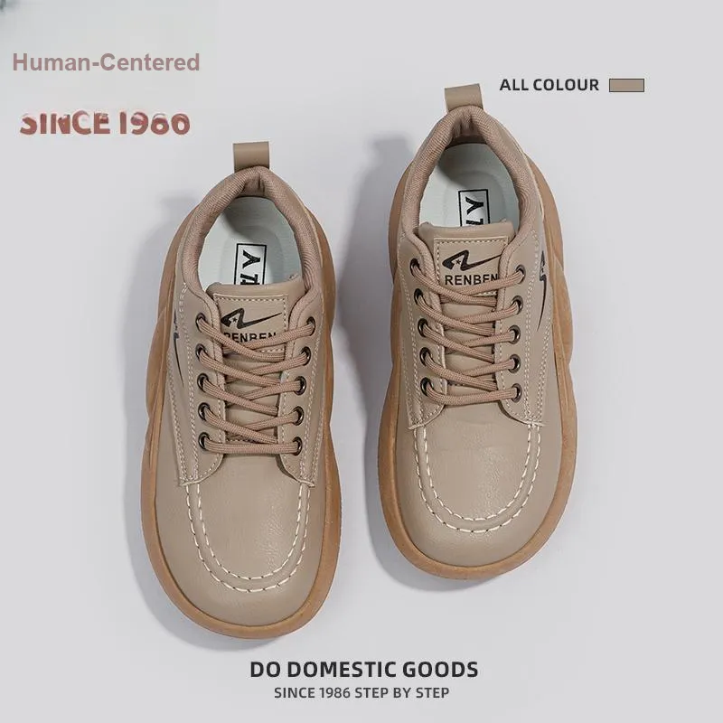 Humanism 1986 Height Increasing Thermal Low Top Casual Shoes Women's-8