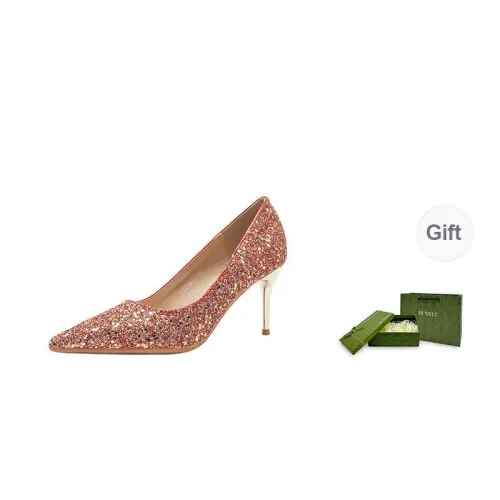 Dunnu Slim Heel High Heels Women's Red