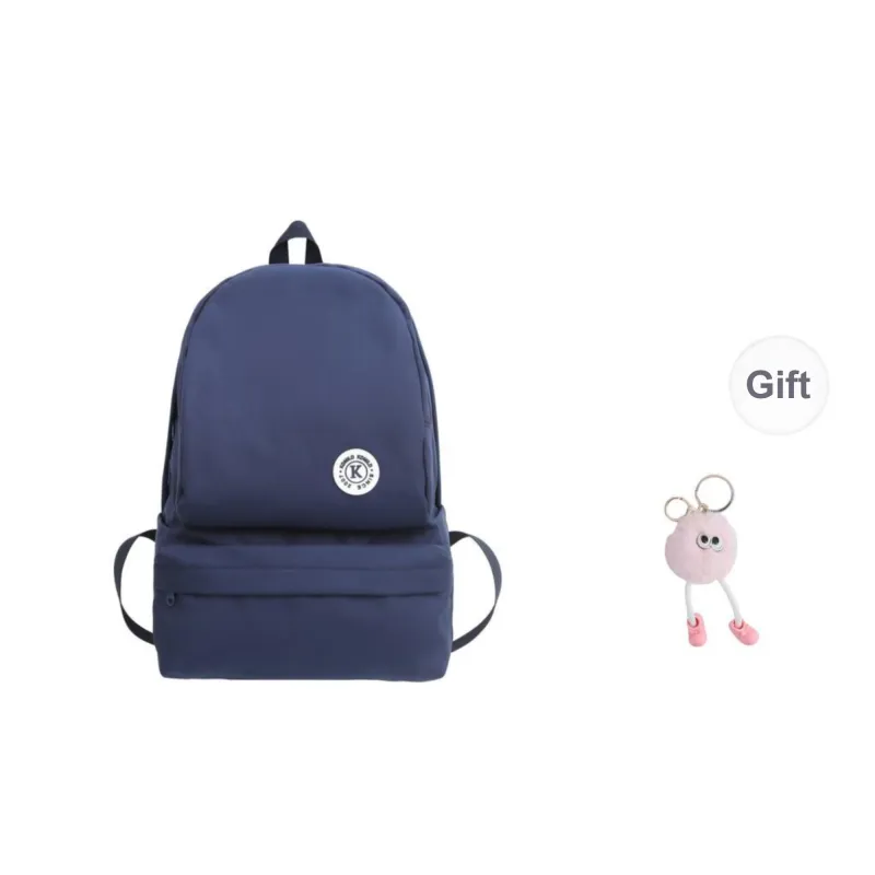 BRABOSTON Nylon Backpack Unisex Ecru/Black/Red/Blue/Dark Brown-19