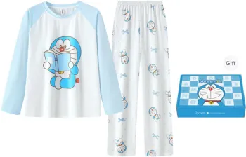 Gongdie x DUOLA A MENG , LIANMINGKUAN Pajama Set Women's Gift Box Set Light Blue