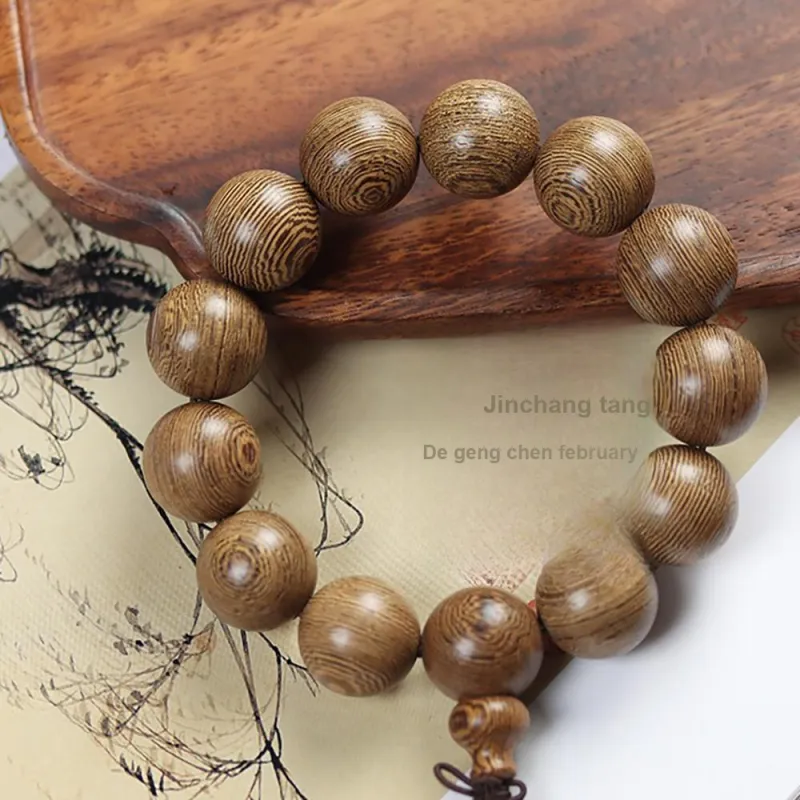 Is Here Redwood Wooden Bracelets Unisex-6