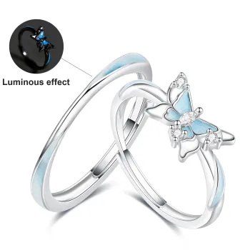Jodie&Kevin Zircon Rings Unisex