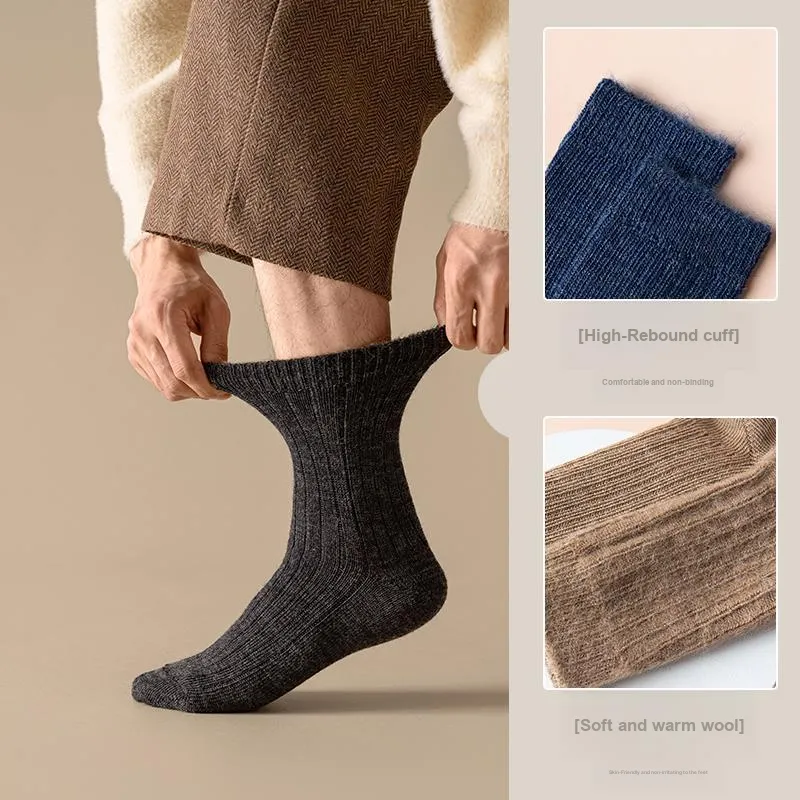 MIIOW Mid Calf Socks Men's 3 Pack-2