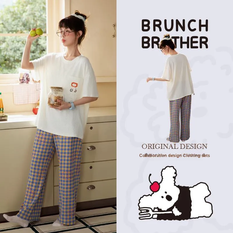 Gongdie x ZAOWUCANXIONGDI,LIANMINGKUAN Pajama Set Women's-1