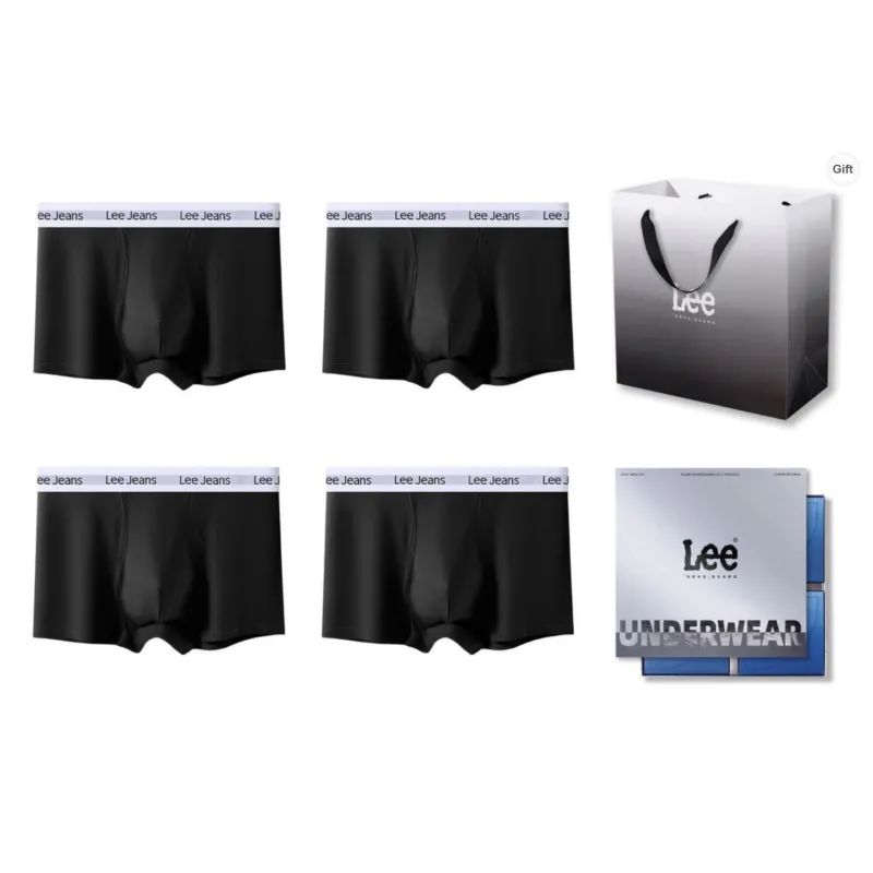 Lee Underpants Men's 4 Pack Box+Shopping Bag-20