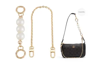 GUYI Alloy Bag Shoulder Strap Women's Brown