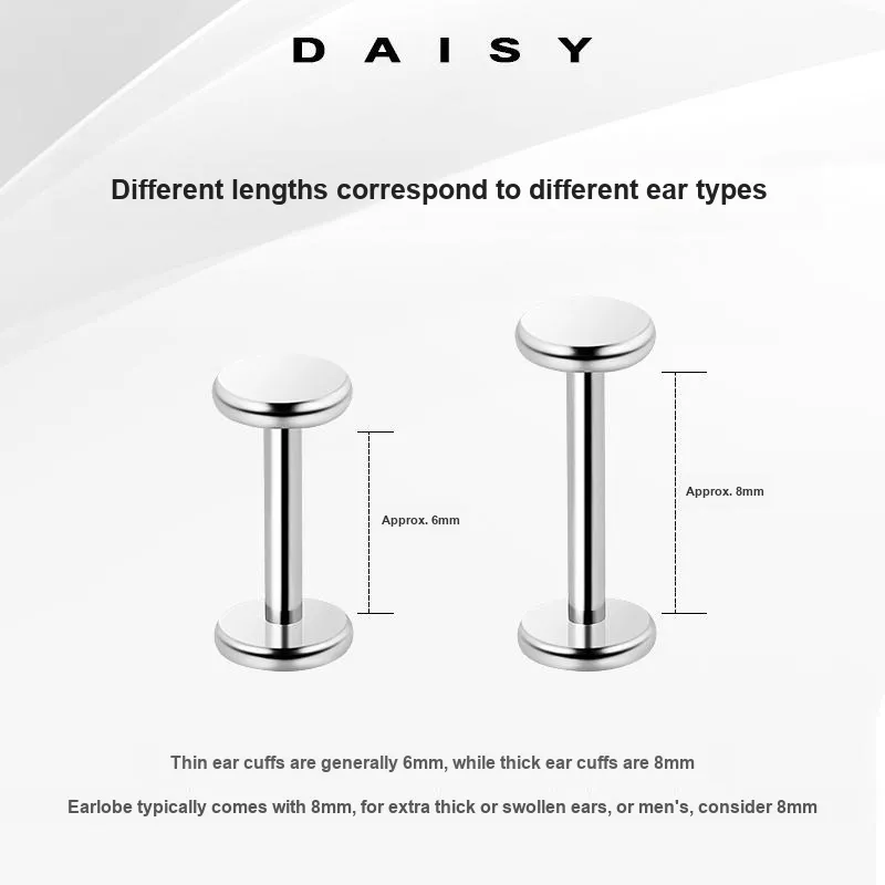 Daisy Dream Titanium Steel Stud Earrings Unisex-2
