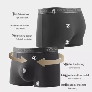 H YXIANG Underpants Men's Combo Set