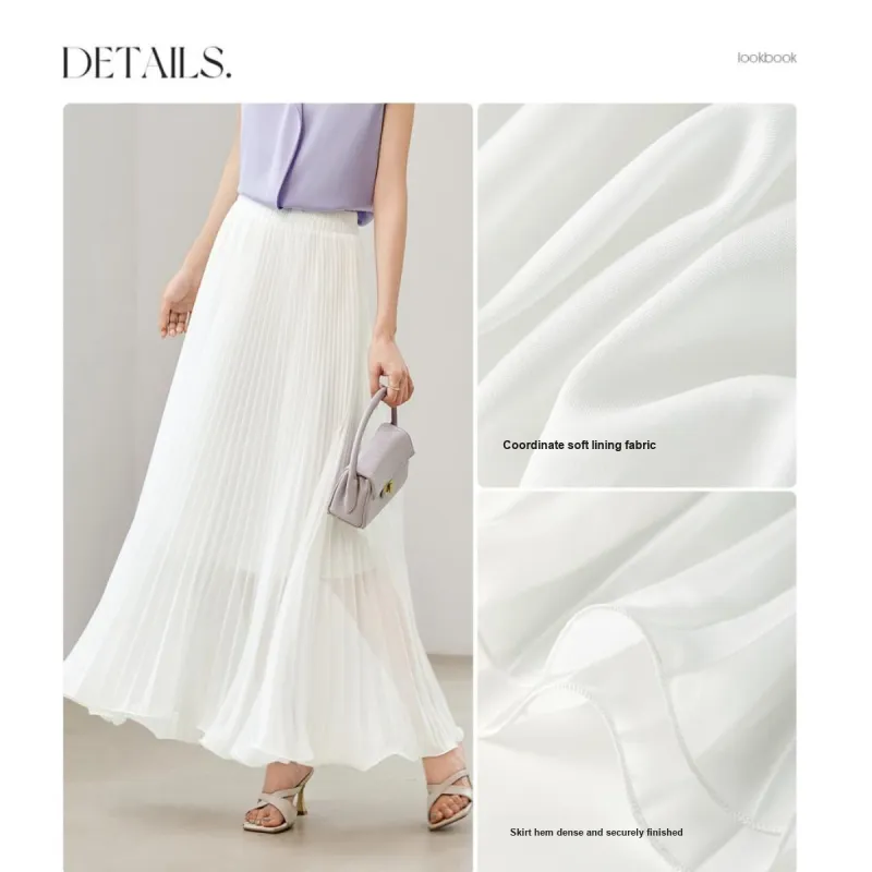 SENTUBILA Casual Long Skirt Women's-3
