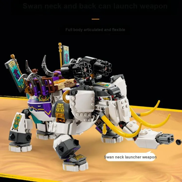 LEGO Yellow Tusk Elephant Building Blocks 80043-1