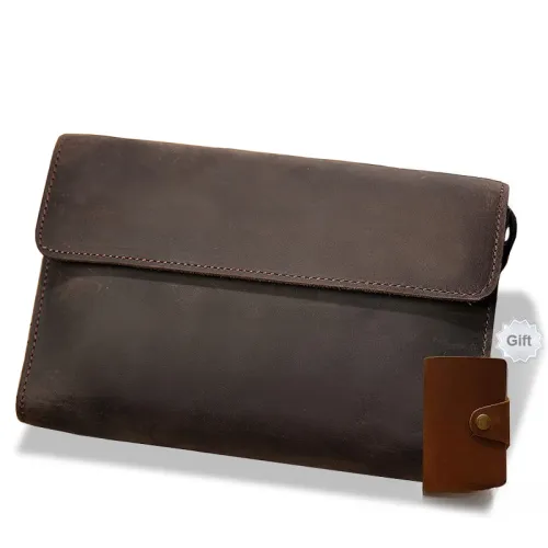 Simple & Nature Clutches Dark Brown