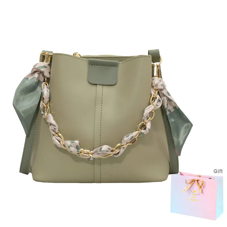 SUPERCUTE PU Crossbody One Shoulder Handbag Women's White/Black/Yellow/Green-24