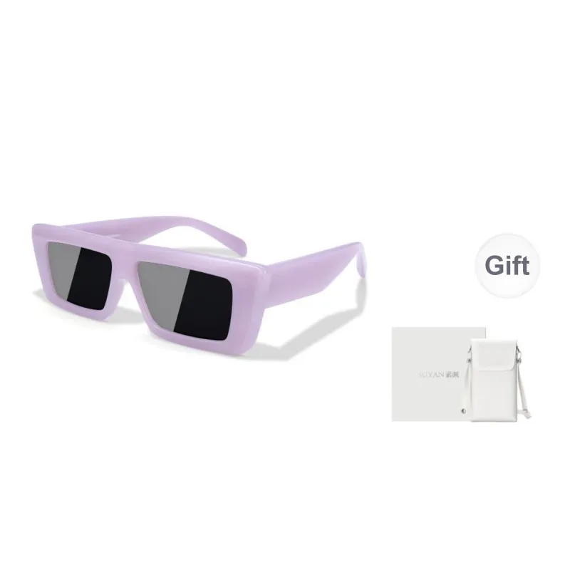 SUYAN TR/Memory Plastic Square Sunglasses Unisex-5