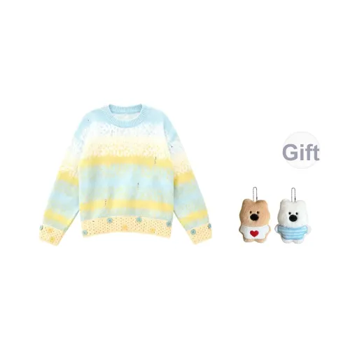 GHPC Синий Желтый Женский Трикотаж