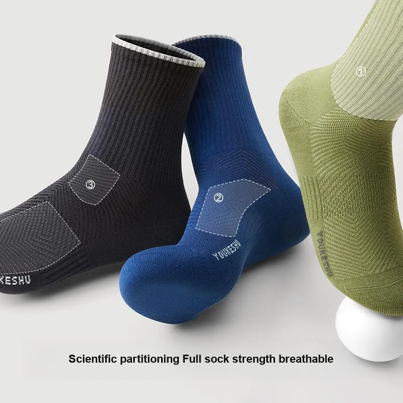 YOUKESHU Mid Calf Socks Men's Combo Set-30