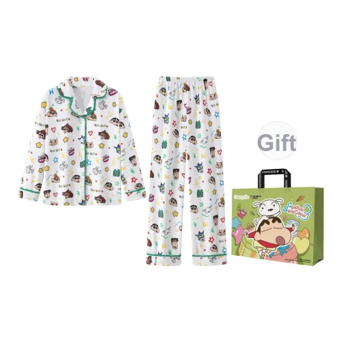 Gongdie x Crayon X Little New Collaboration Пижамный комплект Унисекс Сумка для покупок