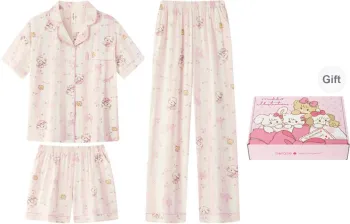Gongdie x Mikko Pajama Set Women's Pink Gift Box Set