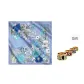Blue Silk Scarf with Box (Random 1 Pc)