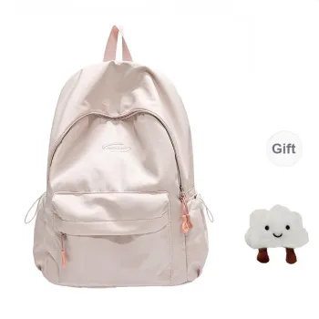 PAIBLOKS Nylon Backpack Regular Women's Pink White Blue Green