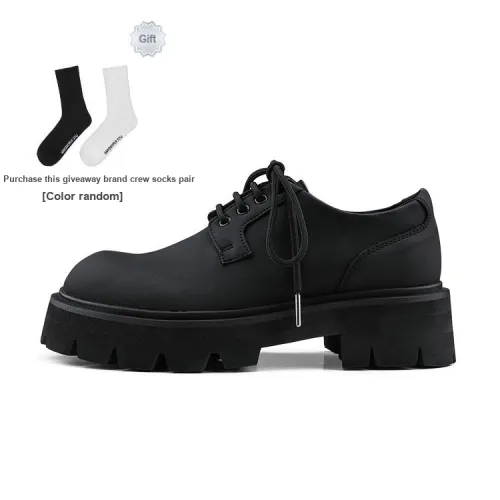 HANQIAORIJI Black Blood Series Casual Shoes Unisex Low-Top Black