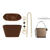 City17 Three-Piece Set[Brown Felt Liner+Four-Leaf Clover+Decorative Chain]