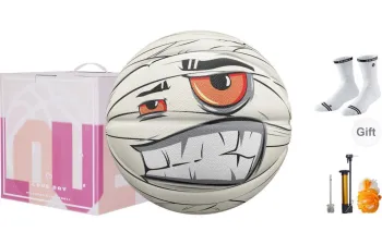 VEIDOORN Rubber Basketball White Size 7 Training Match Unisex