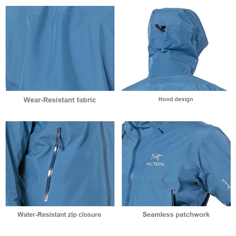 Arcteryx BETA LT Waterproof And Windproof Windbreaker Jacket Men's Blue-3