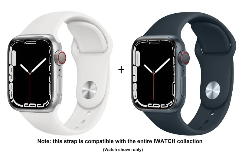 ZHISHENG Apple Compatibility Watch Band 38/40/41 All Silicone Material-9