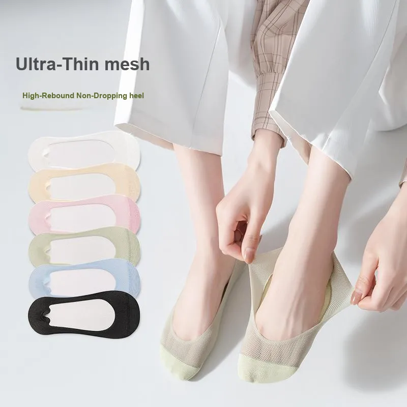 Top Melon No Show Socks Women's 5 Pack-3