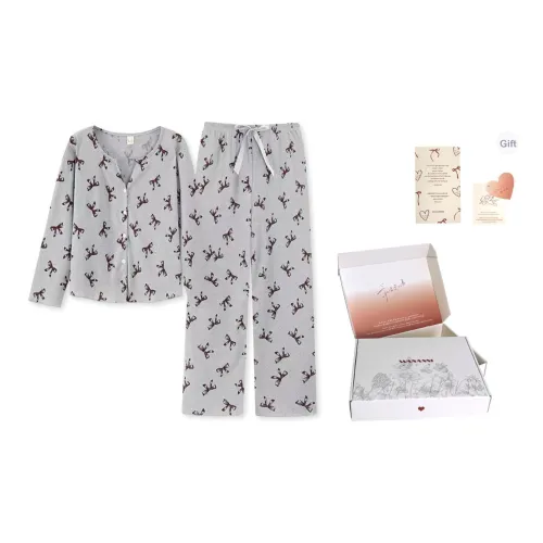 WANANNI Пижамный комплект женский светло-серый