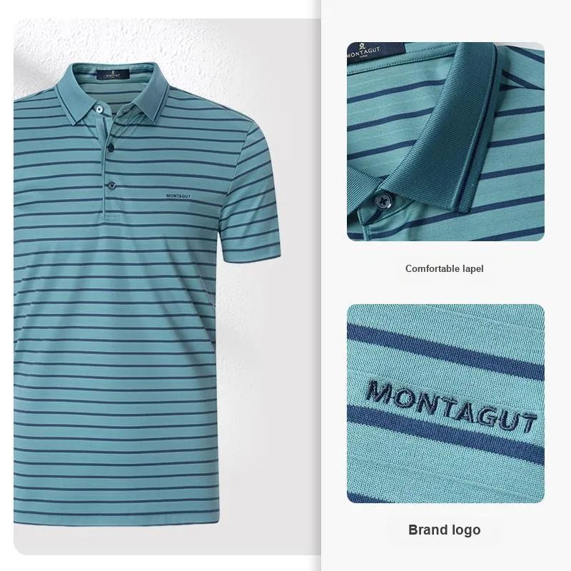 Montagut Polo Shirts Unisex Dusty Blue-3