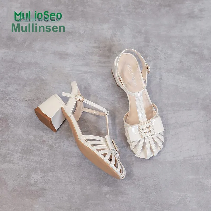 Mulinsen One Strap Sandals 5 8cm Women's-9